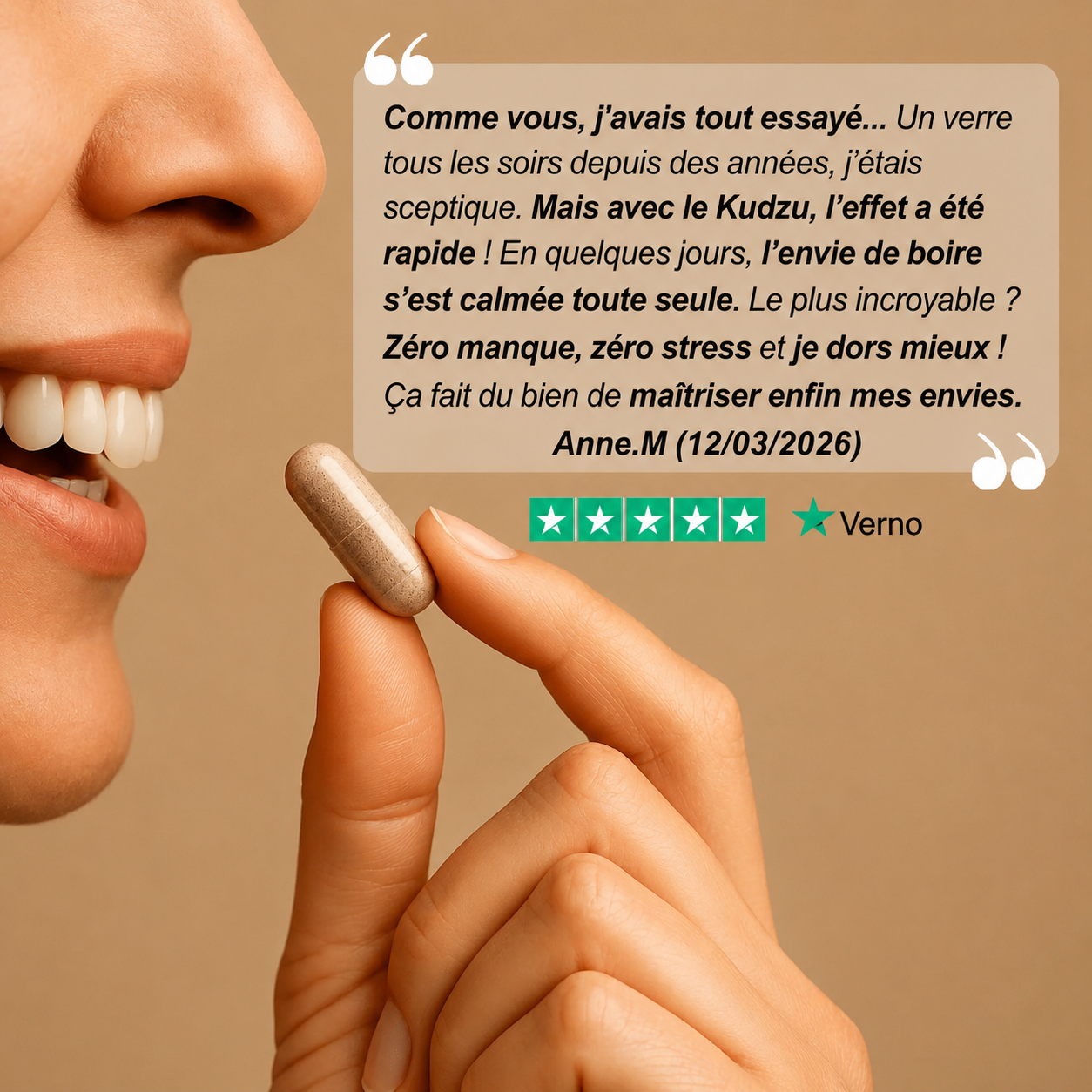 Kudzu Verno 40 mg d’isoflavone - 100% naturel